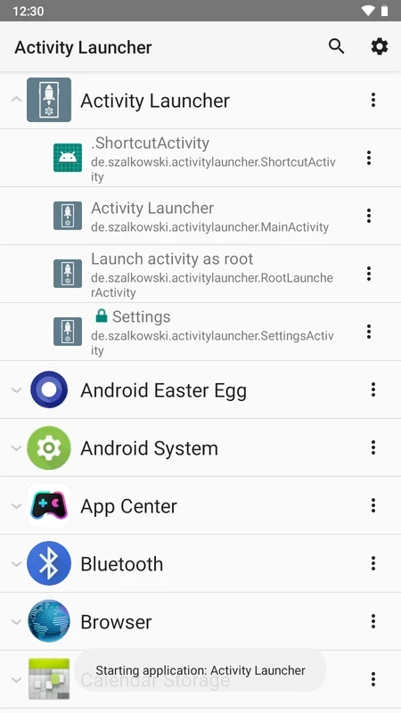 Activity Launcher — στιγμιότυπο οθόνης 7